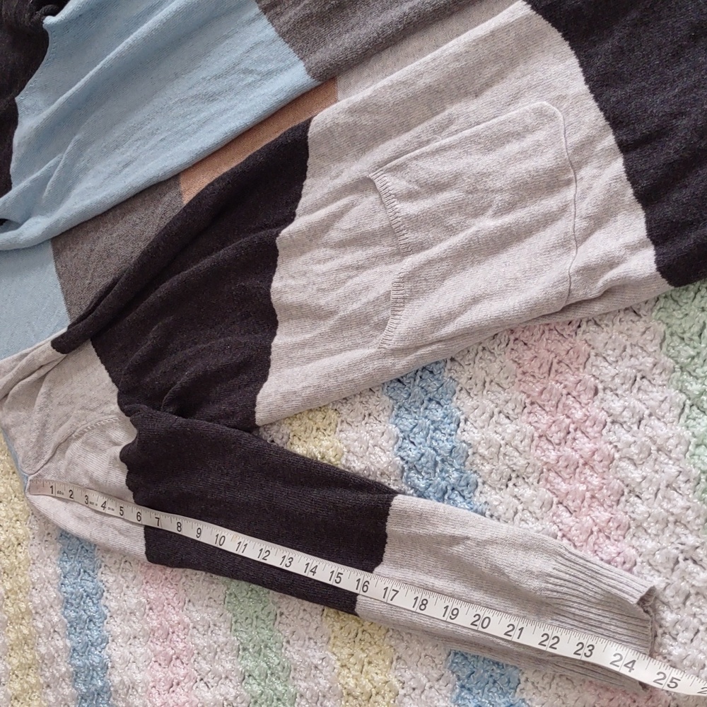 Zaket & Plover Xs Colorblock Open Front Cotton Ca… - image 6